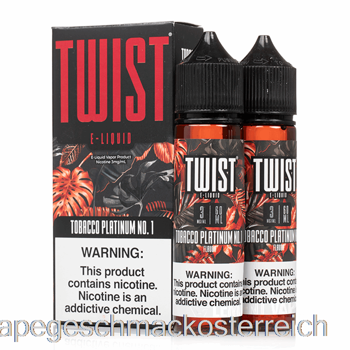 Tabak Platin Nr. 1 – Twist E-Liquid – 120 Ml, 6 Mg Vape-Geschmack